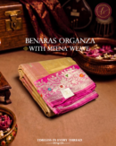 Royal Blossom Banaras Organza Saree