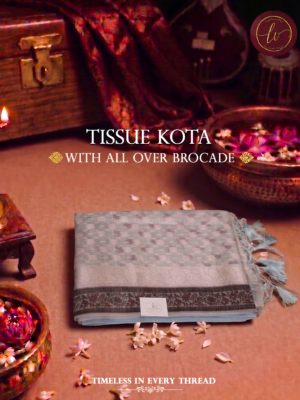Neelambara Tissue Kota Brocade Saree