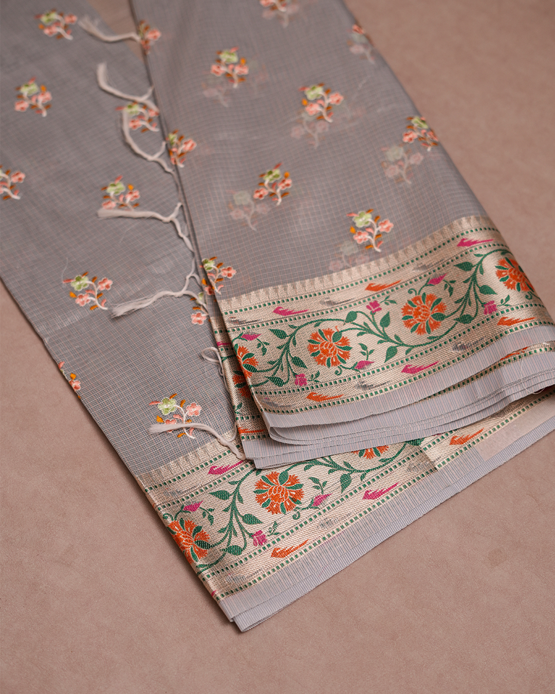 Neelambara Tissue Kota Paithani Saree - Image 2